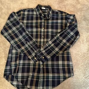 Mens Saddlebrook Navy plaid button down.  EUC